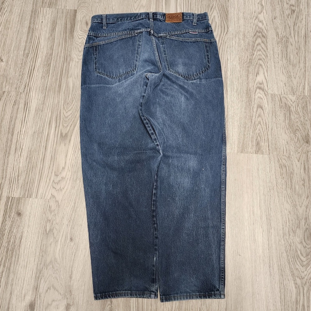 Vintage Y2k Phat Farm Baggy Jeans Men 38x30 Skater Grunge Button Fly Western 90s